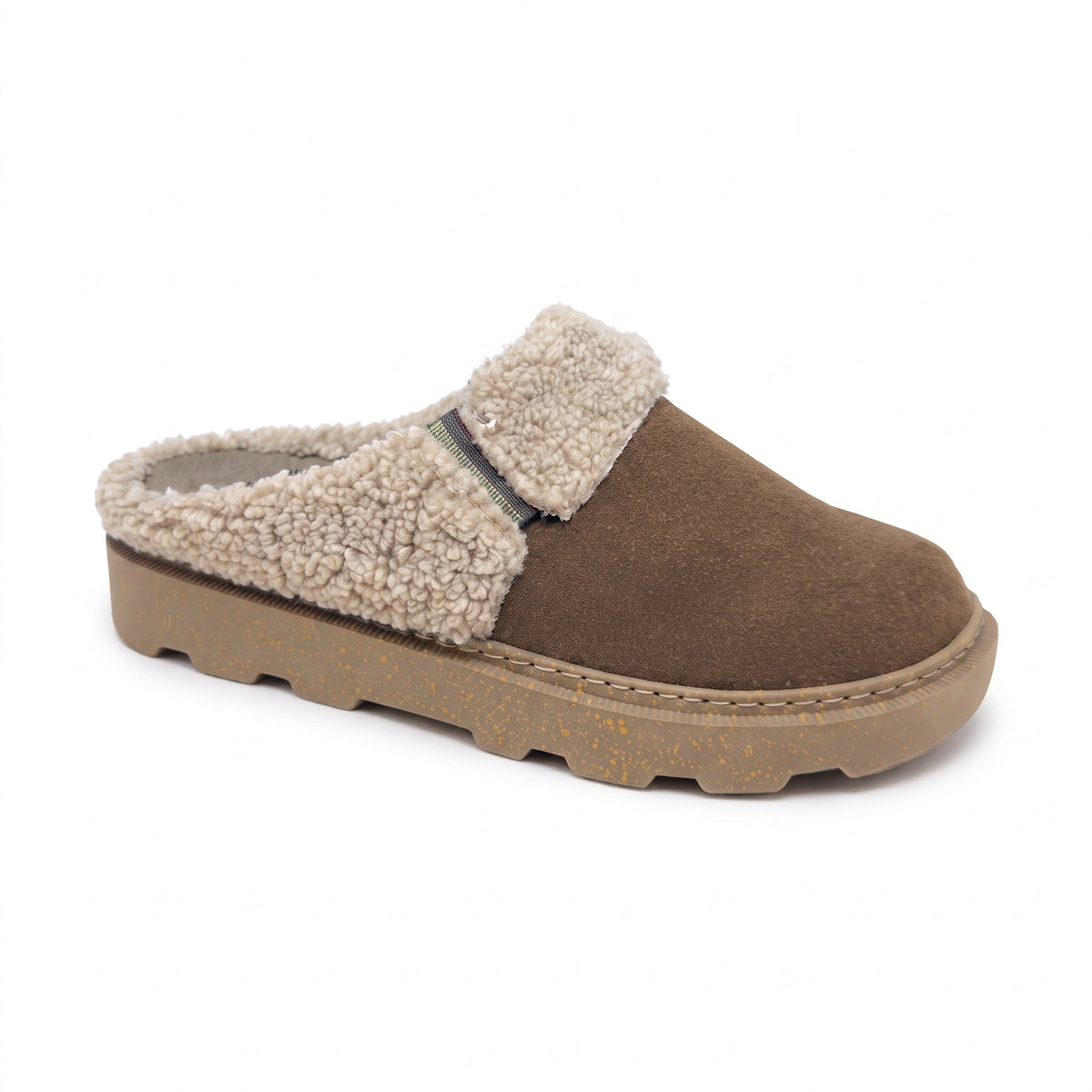 Ciabatte invernali da donna con plantare estraibile e zeppa 4 cm - Art.1726