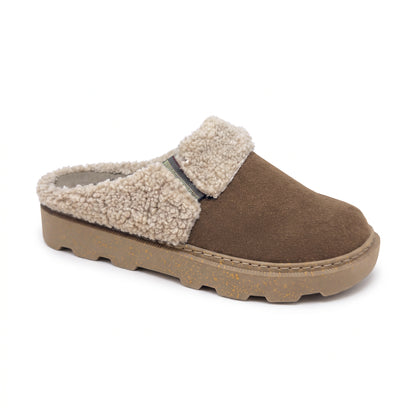 Ciabatte invernali da donna con plantare estraibile e zeppa 4 cm - Art.1726