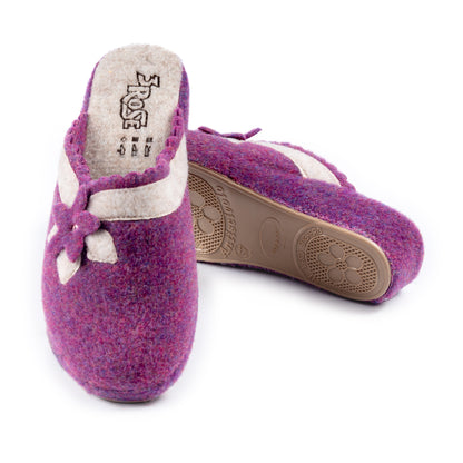 Ciabatte da donna con zeppa interna in sughero 3,5 cm - Art. 161