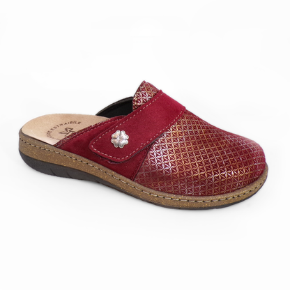 Ciabatte da donna invernali con sottopiede in vera pelle - Art. 1613