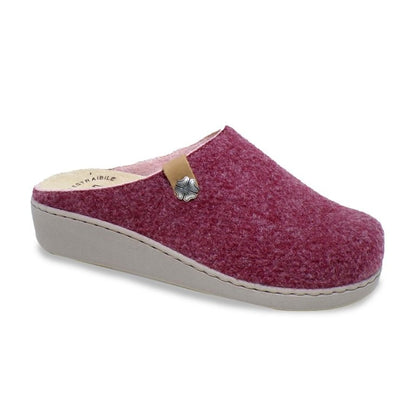Ciabatte da donna invernali in lana cotta con plantare anatomico estraibile - Art. 1640