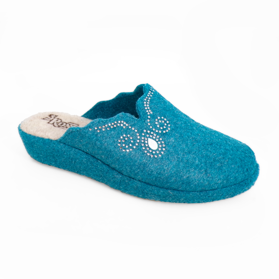 Ciabatte da donna invernali con zeppa in vero sughero - Art. 165