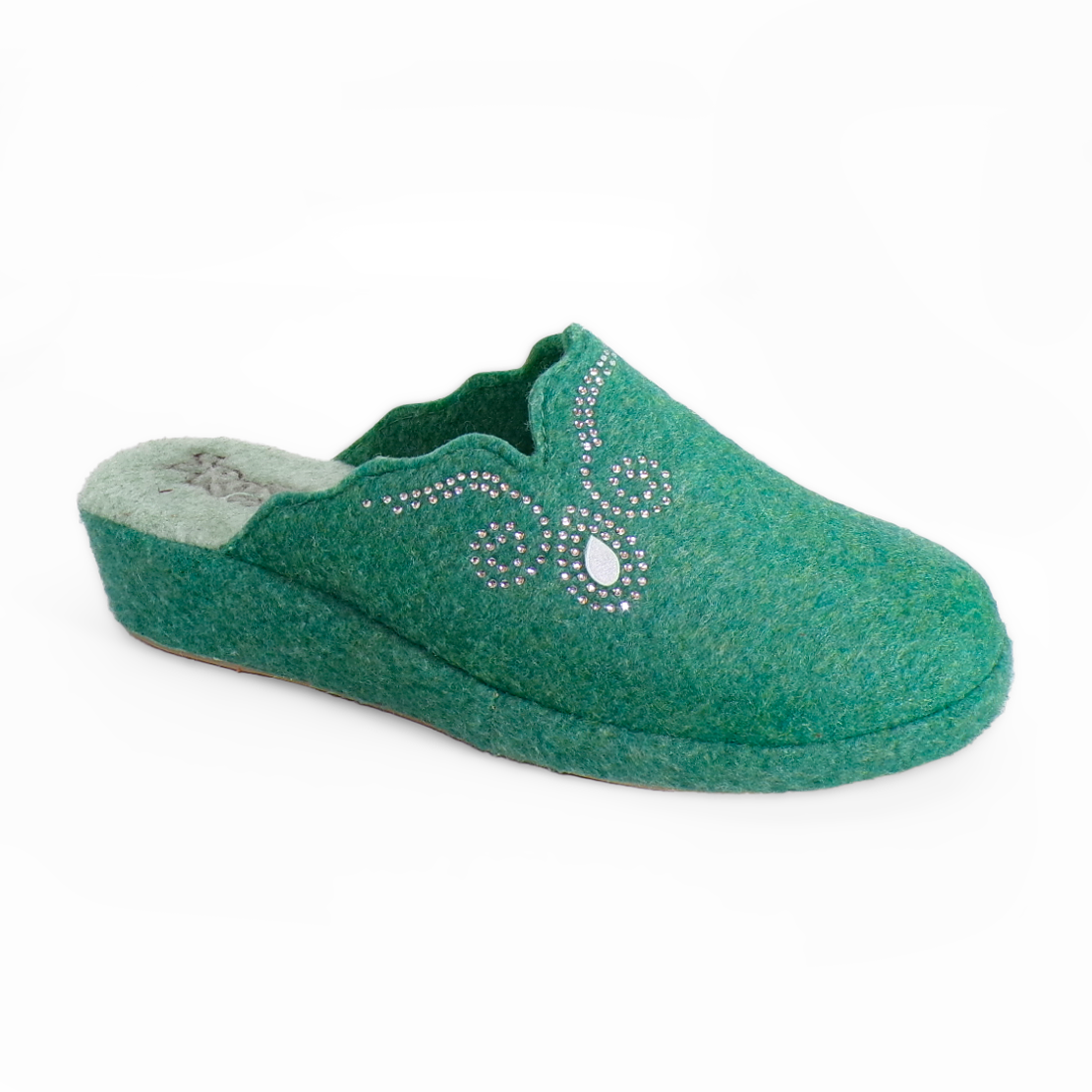 Ciabatte da donna invernali con zeppa in vero sughero - Art. 165