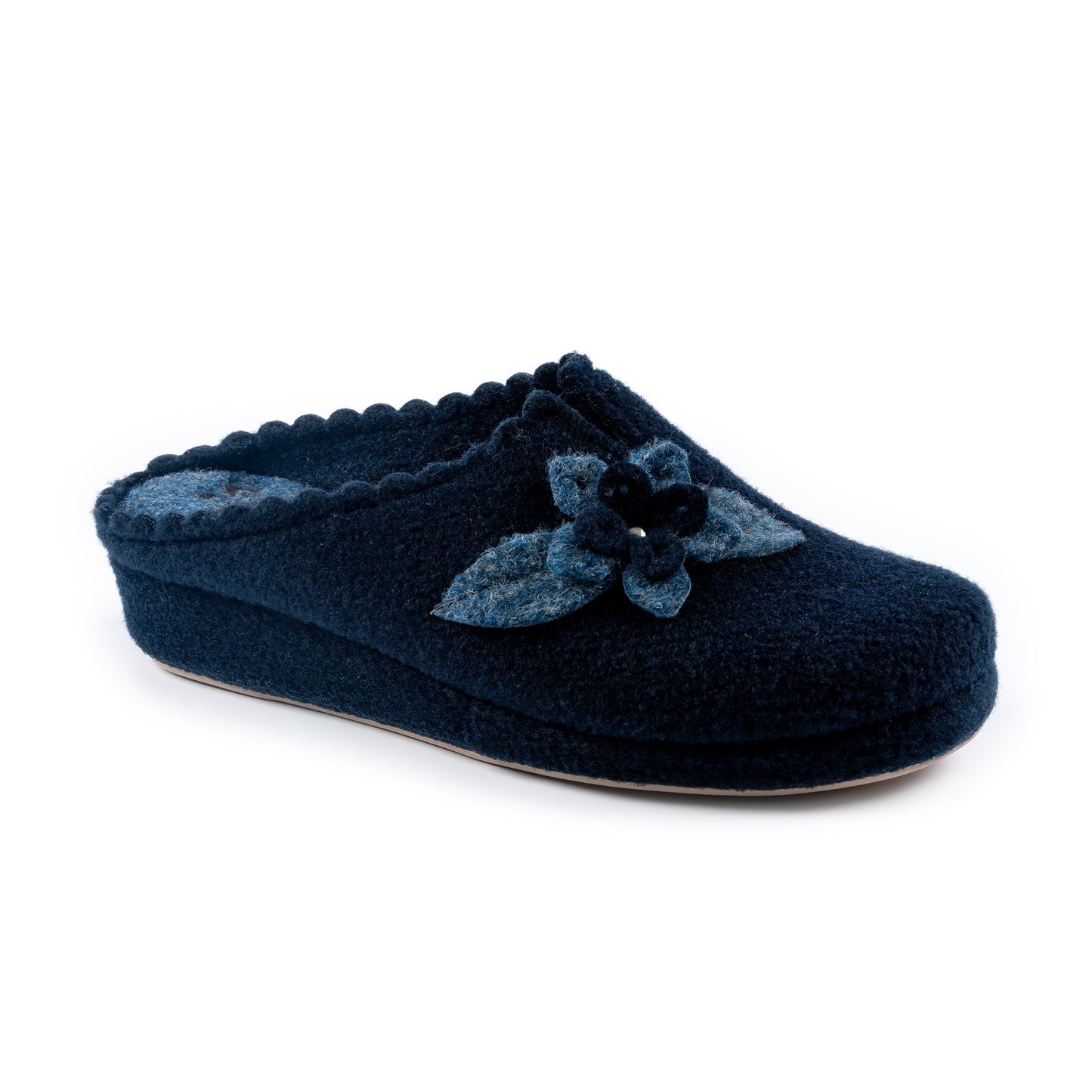 Ciabatte da donna invernali con motivo floreale - Art. 172