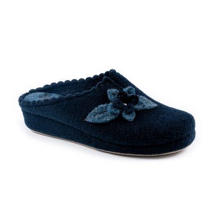 Ciabatte da donna invernali con motivo floreale - Art. 172