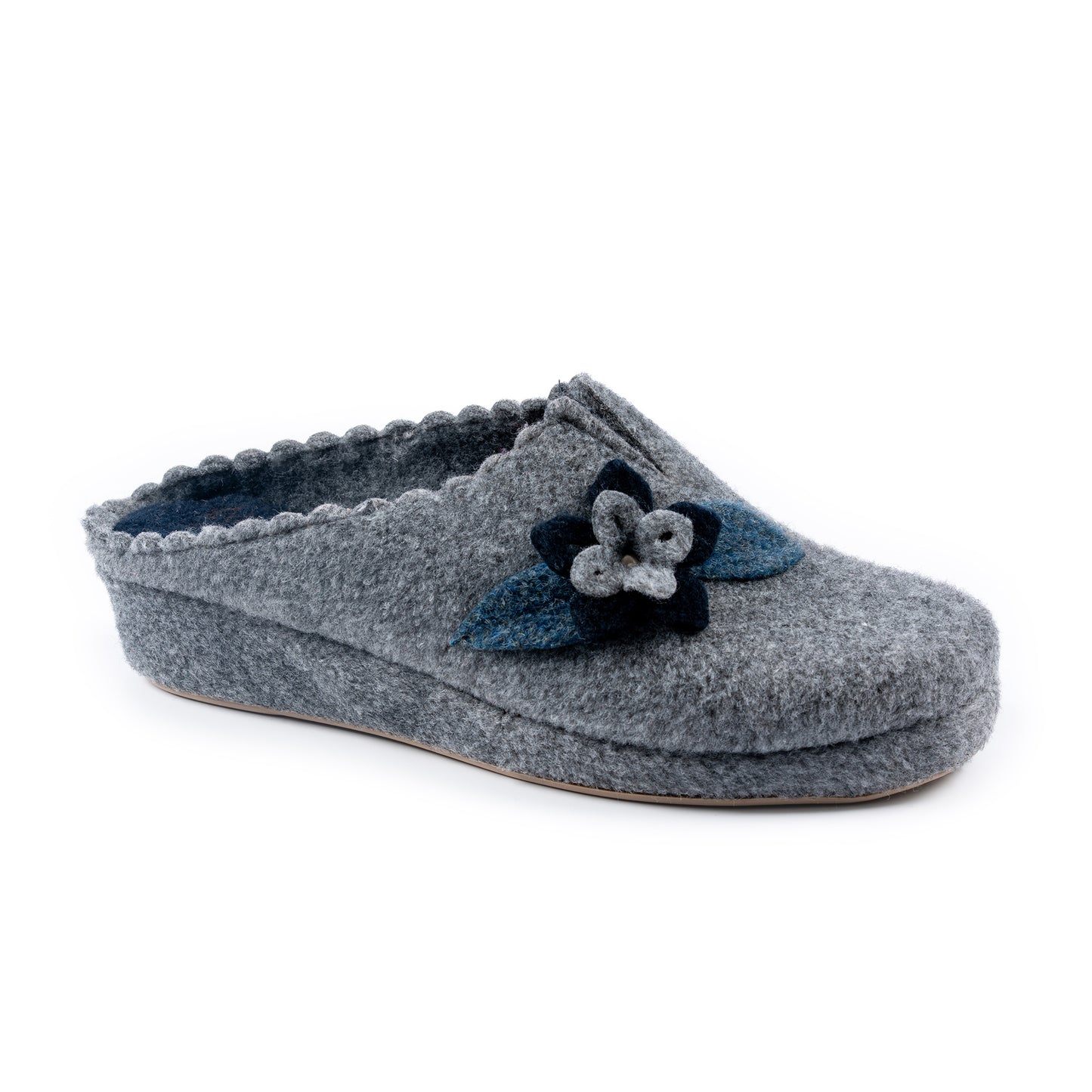 Ciabatte da donna invernali con motivo floreale - Art. 172