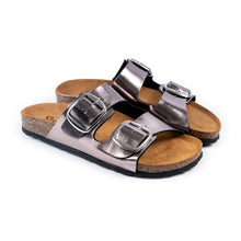 Ciabatta doppia fascia in ecopelle laminata, fondo anatomico – Art. 22