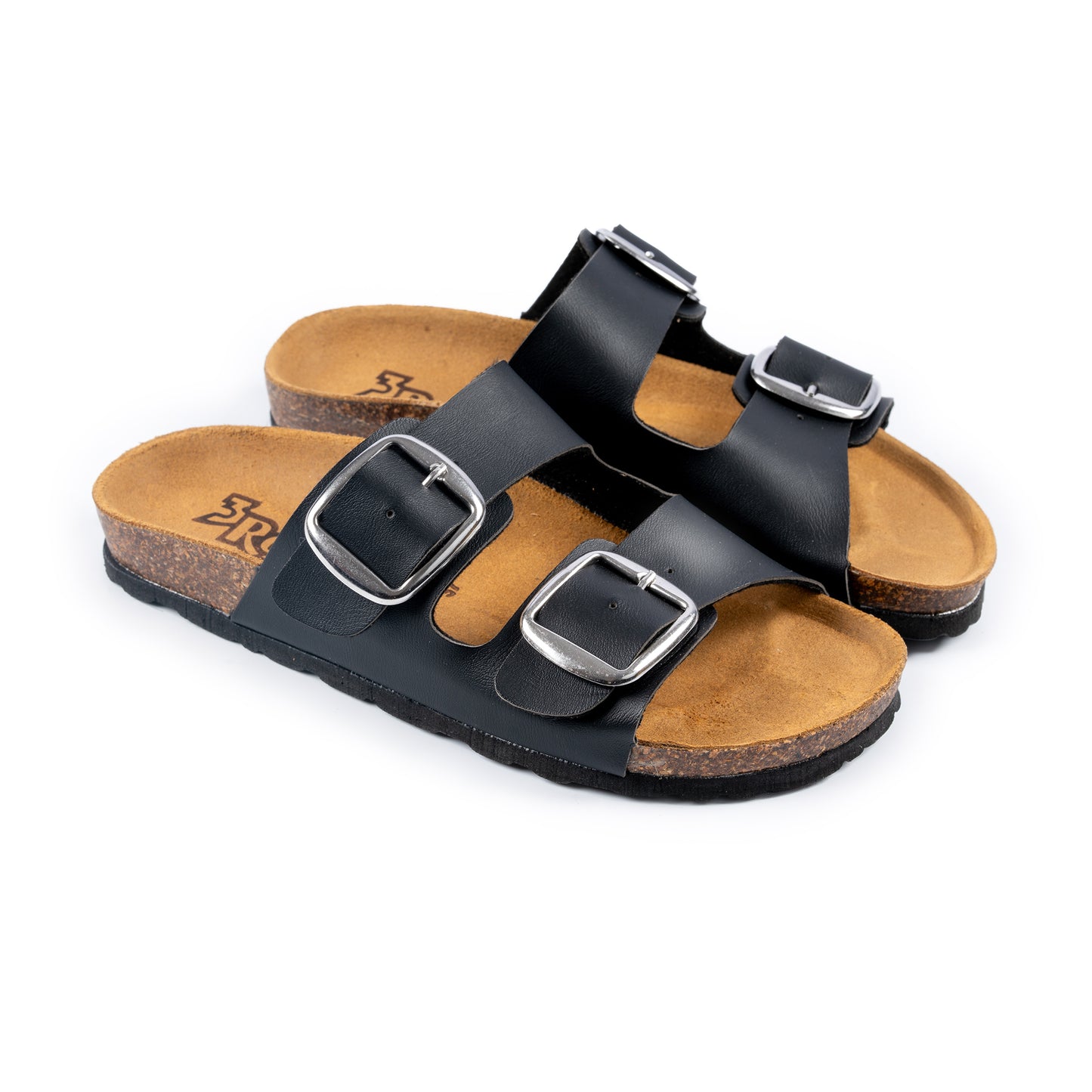 Ciabatta da donna, doppia fascia in ecopelle, fondo anatomico - Art. 23