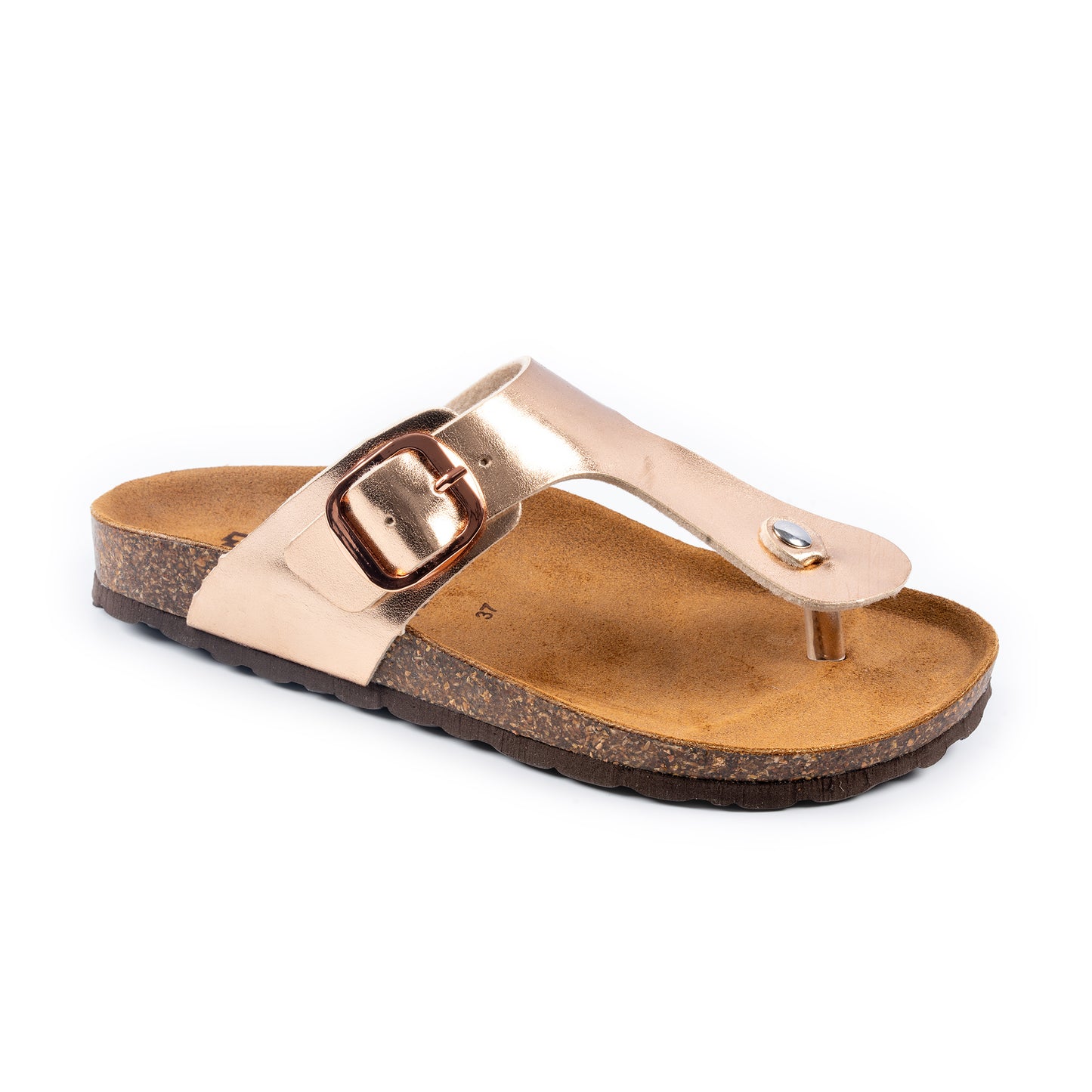 Infradito da donna in ecopelle laminata, fondo anatomico - Art. 24