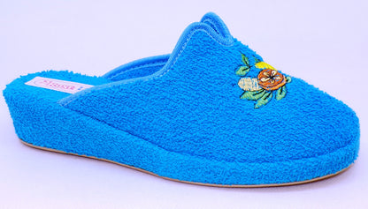 Ciabatte da donna in spugna con zeppa 3 cm - Art. 56
