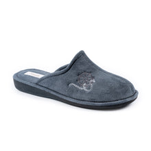 Ciabatte da uomo invernali in velluto grigio - Art. 763