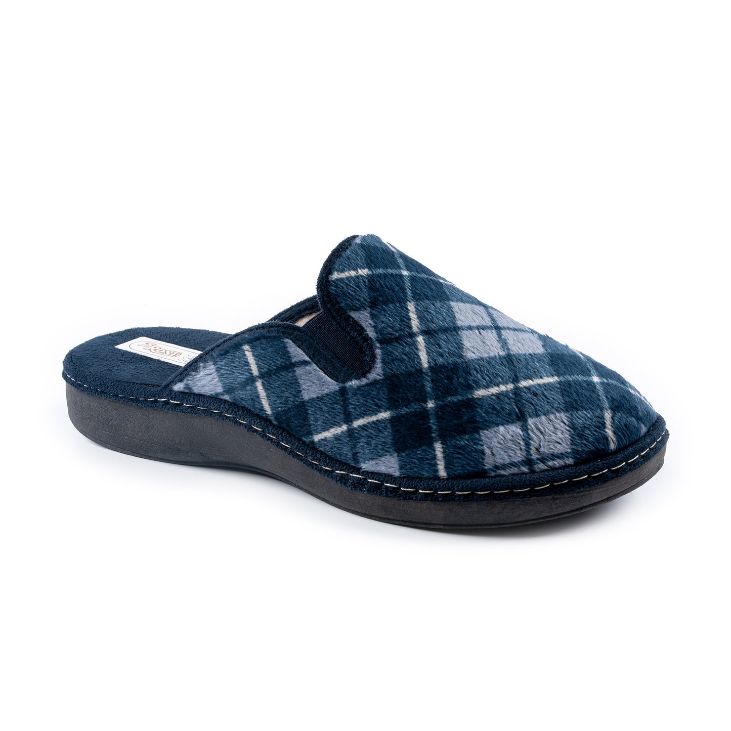 Ciabatte da casa da uomo invernali in velluto - Fantasia - Art. 789