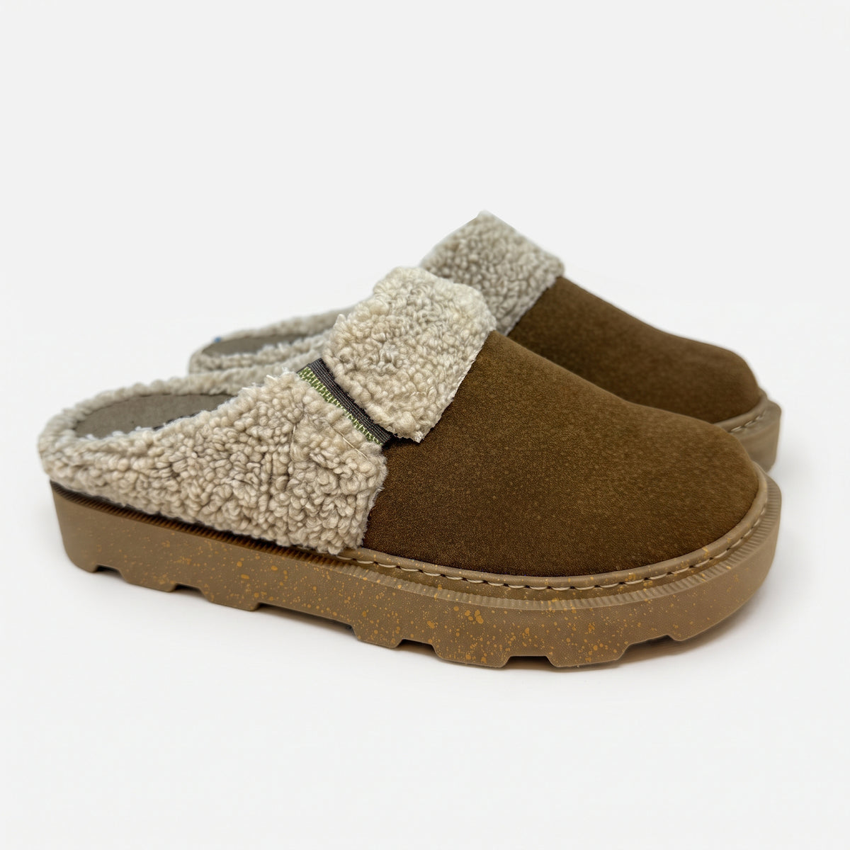 Ciabatte invernali da donna con plantare estraibile e zeppa 4 cm - Art.1726