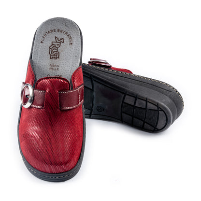 Ciabatta ortopedica da donna con tomaia chiusa e suola anatomica - Art. 941