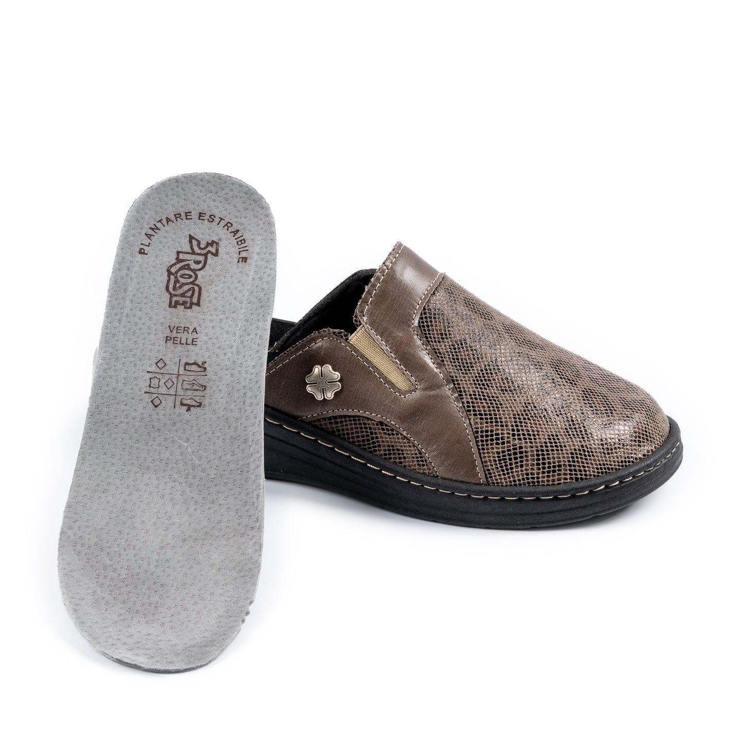 Ciabatte da donna elasticizzata con plantare estraibile - Art. 947