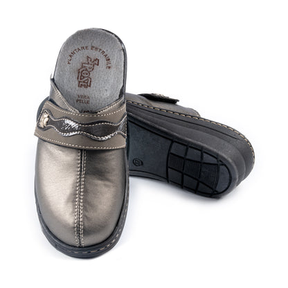 Ciabatte da donna invernali in ecopelle con plantare estraibile -  Art. 970