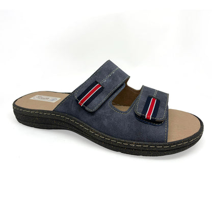 Ciabatte da uomo regolabili con velcro e plantare estraibile – Art. 3424