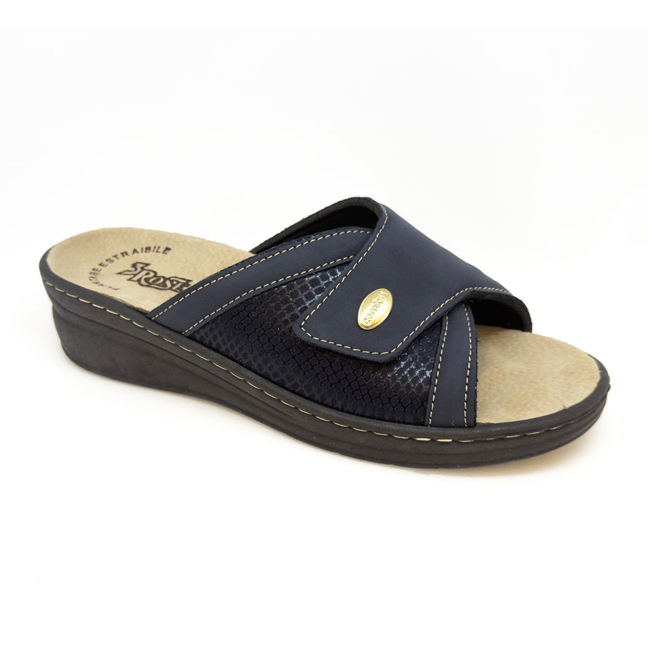 Ciabatte da donna  in ecopelle con plantare estraibile -  Art. 188